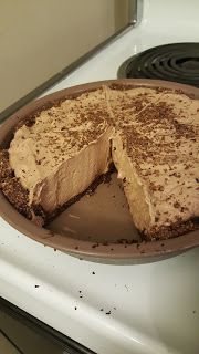 .8 carb per large portion, incredible chocolate pie, real crust! Low carb, keto friendly, modified atkins diet friendly