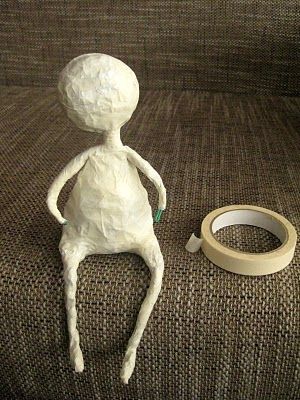 A fantastic tutorial in making a papier mache doll, shows where you´ve ususally got problem , arm and feet. Love it  Clase
