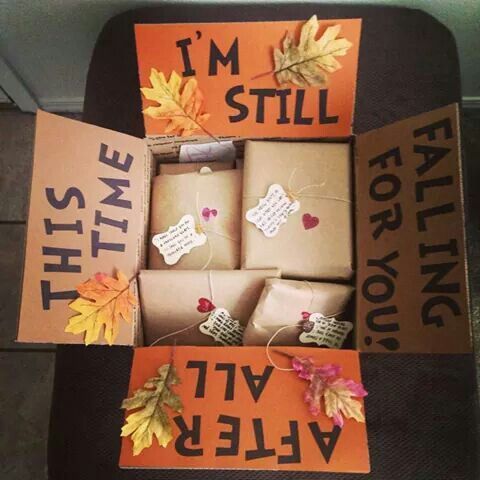 After all this time I’m still falling for you   Cute fall care package