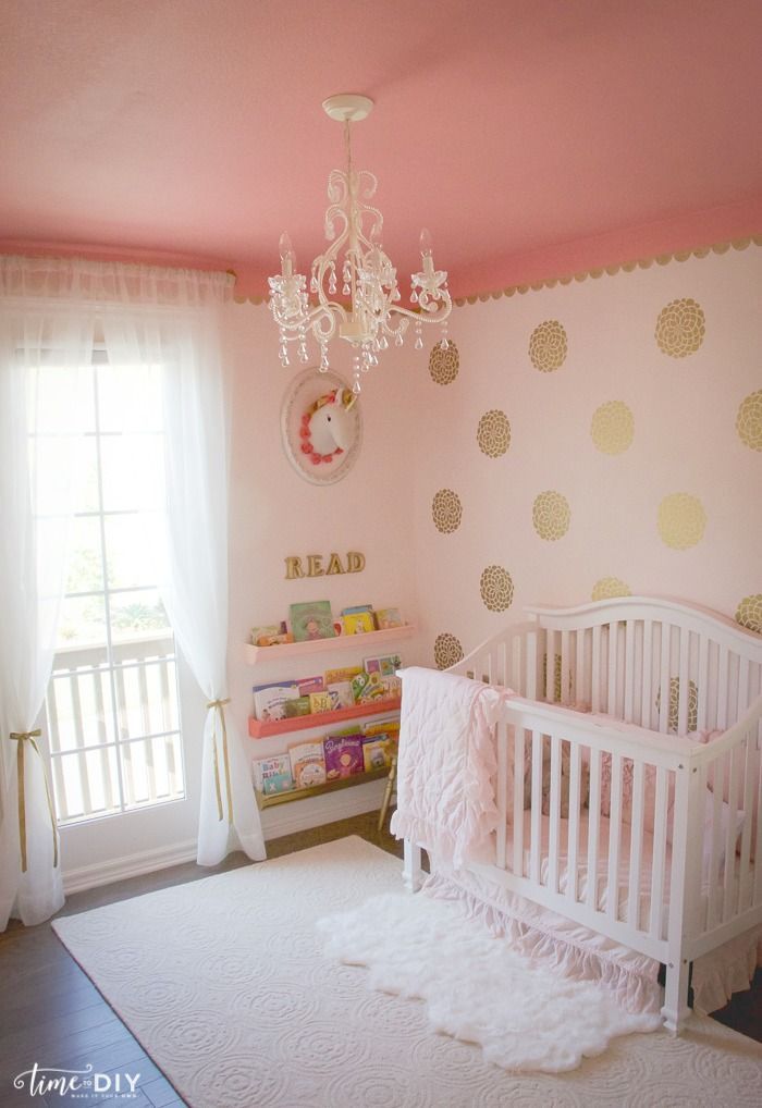 Pink Gold Nursery -   Best Baby girl rooms ideas