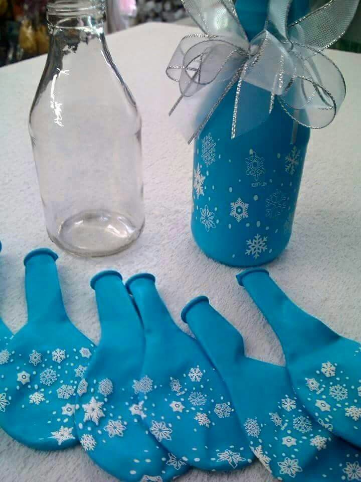 Balloon bottles. Perfect way to reuse those coffee and juice bottles