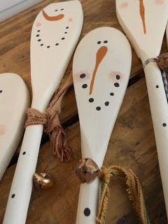 Booth #555: Holiday Wooden Spoons (Snowmen Spoons & Pumpkin Spoons)