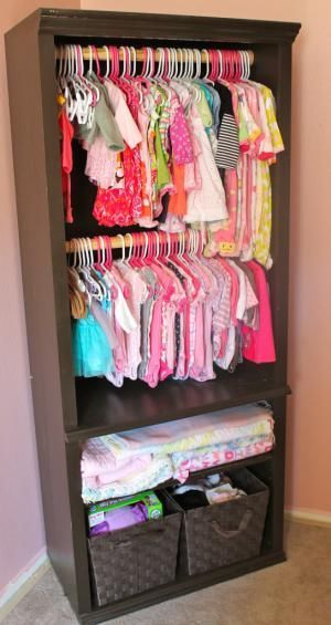 Create your own closet space with these easy, DIY storage solutions.: Bookshelf Rehaul