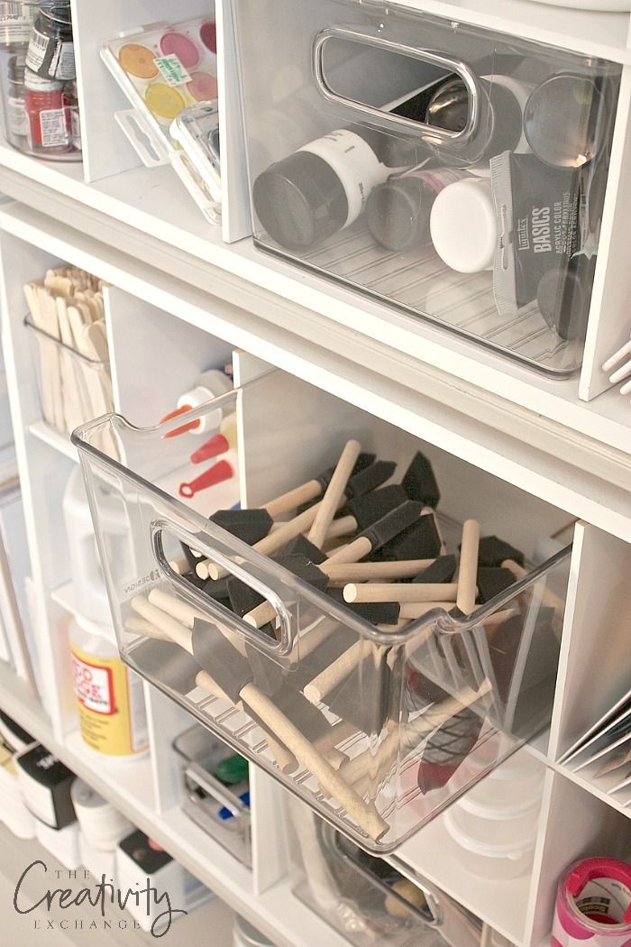 Creative ways to organize craft supplies.