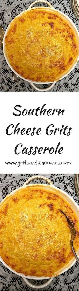 Delicious and easy to make Southern Cheese Grits Casserole is comfort food nirvana and a perfect side dish for your Easter or
