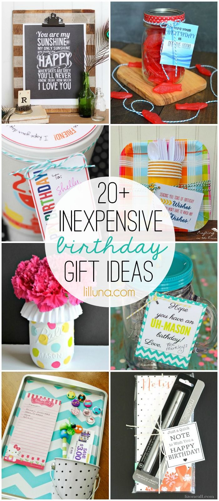 Inexpensive Birthday Gift Ideas -   DIY gifts on a budget Ideas