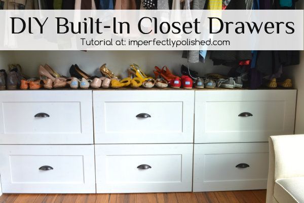 DIY Built-In Closet Drawers Tutorial