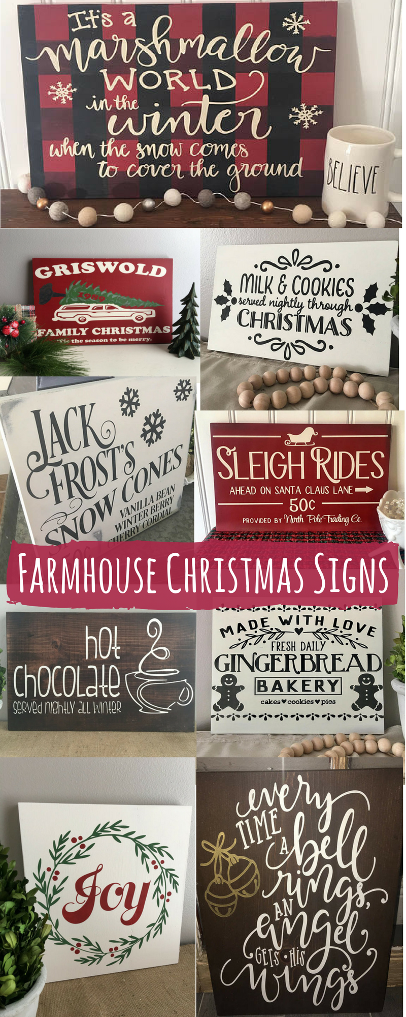 Farmhouse Christmas Signs