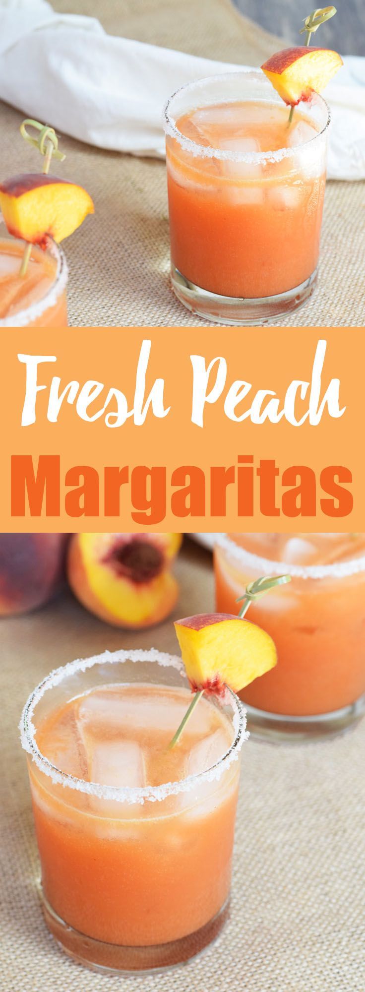 Fresh Peach Margaritas from Living Loving Paleo! | paleo and gluten-free, the perfect cocktail to celebrate the flavors of summer!