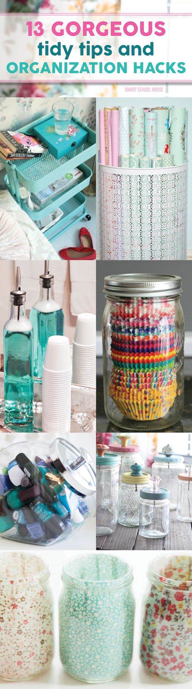 Gorgeous Tidy Tips and Organization Hacks. DIY home and house life hacks and tips that are just perfect for your space!
