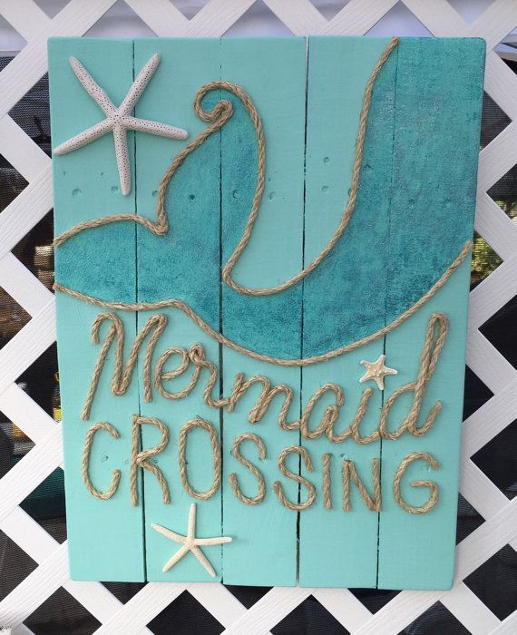 Handmade Mermaid Crossing with Rope Beach by BeachByDesignCo