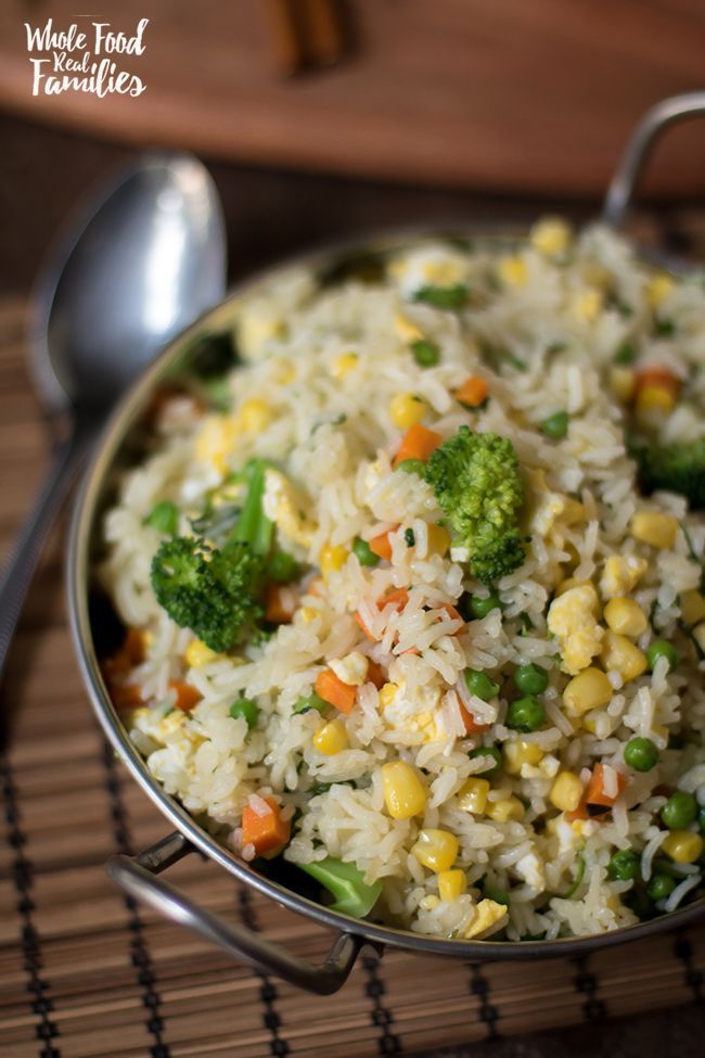 Healthy Vegetable Fried Rice is great as a meal or a side, flexible, delicious… and well, not fried. This healthy rice dish