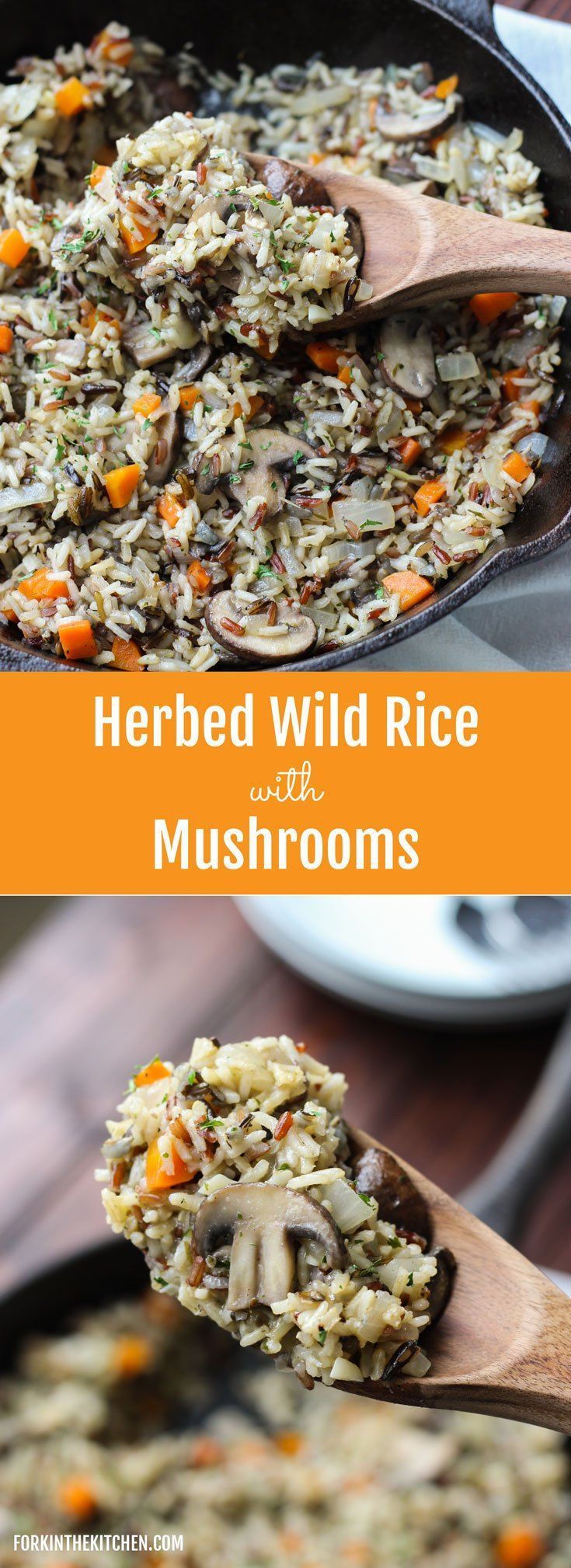 Herbed Wild Rice with Mushrooms – easy, healthy, and incredibly delicious!