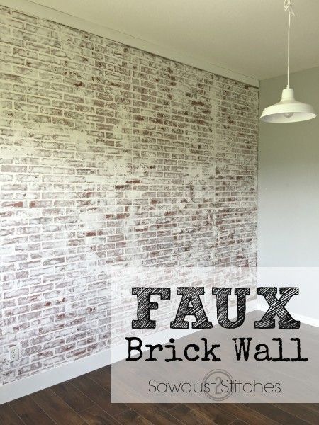 >>  How one can: Fake Brick Wall – Sawdust 2 Stitches