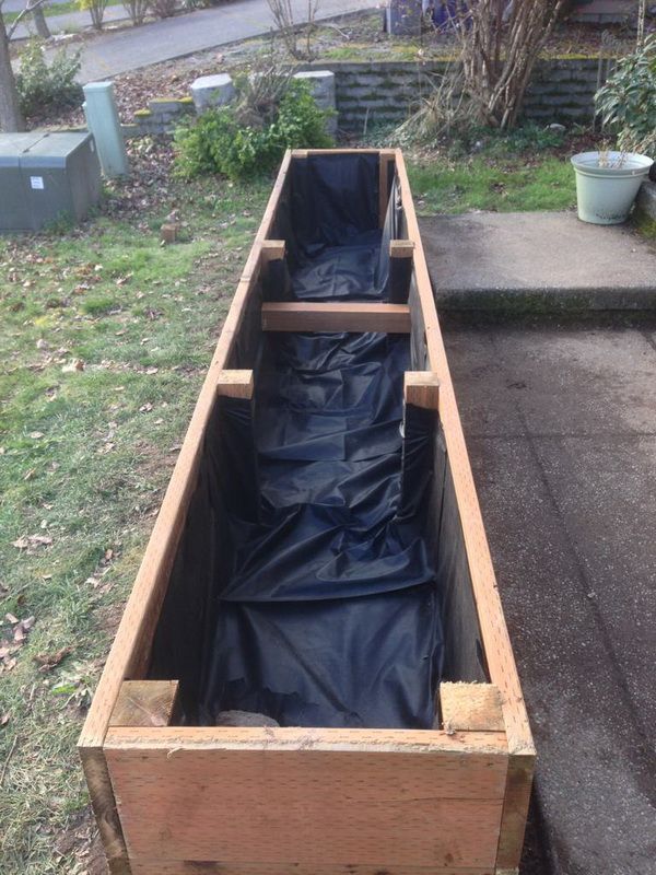 How To Build a Raised Planter Bed for under $50 For Your Next Garden Project DIY for along the back of the house