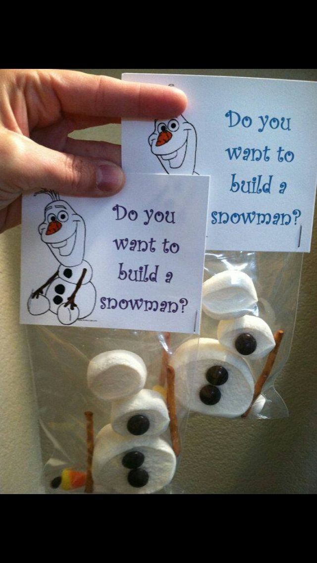 Marshmallow snowmen.