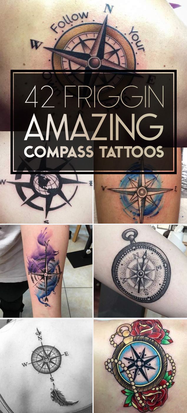 Nautical Compass Tattoo Designs