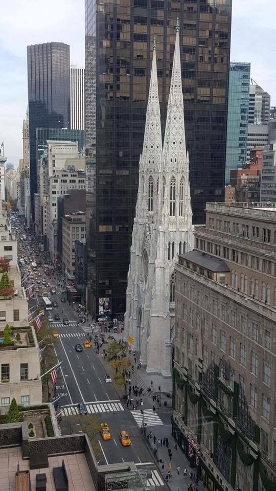 Newly restored St Patrick’s Cathedral on 5th ave across from St Thomas Episcopal Parish (a superior piece of religious architcure