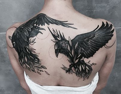 Odin’s Ravens tattoo