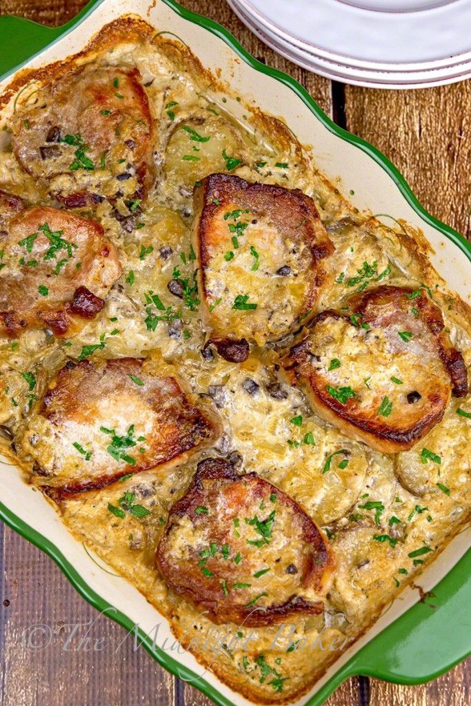 Pork Chops & Scalloped Potato Casserole