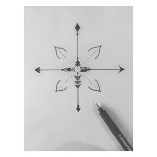 simple compass tattoos – Google Search