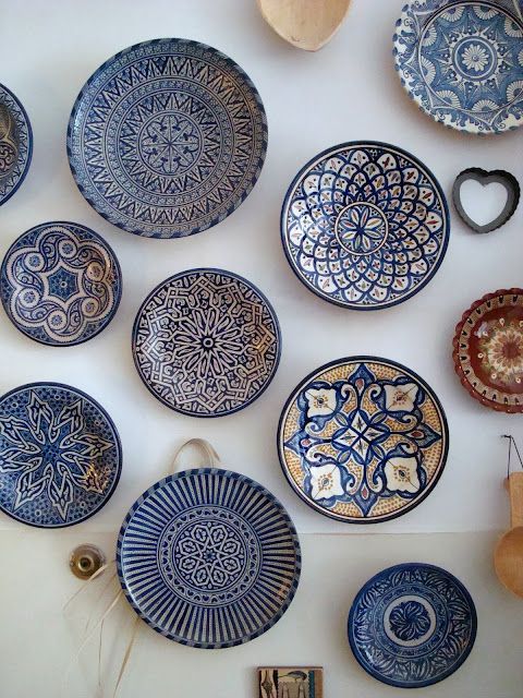 The beautiful blues of Moroccan pottery, via Kim Piotrowski