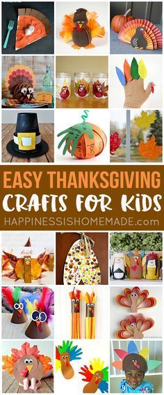 These quick and easy Thanksgiving crafts for kids can be made in under 30 minutes using items that you probably already have