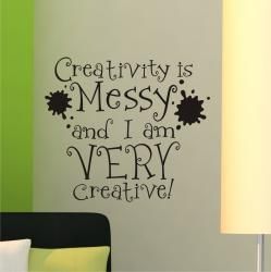 Vinyl Attraction ‘Creativity is messy’ Vinyl Wall Decal