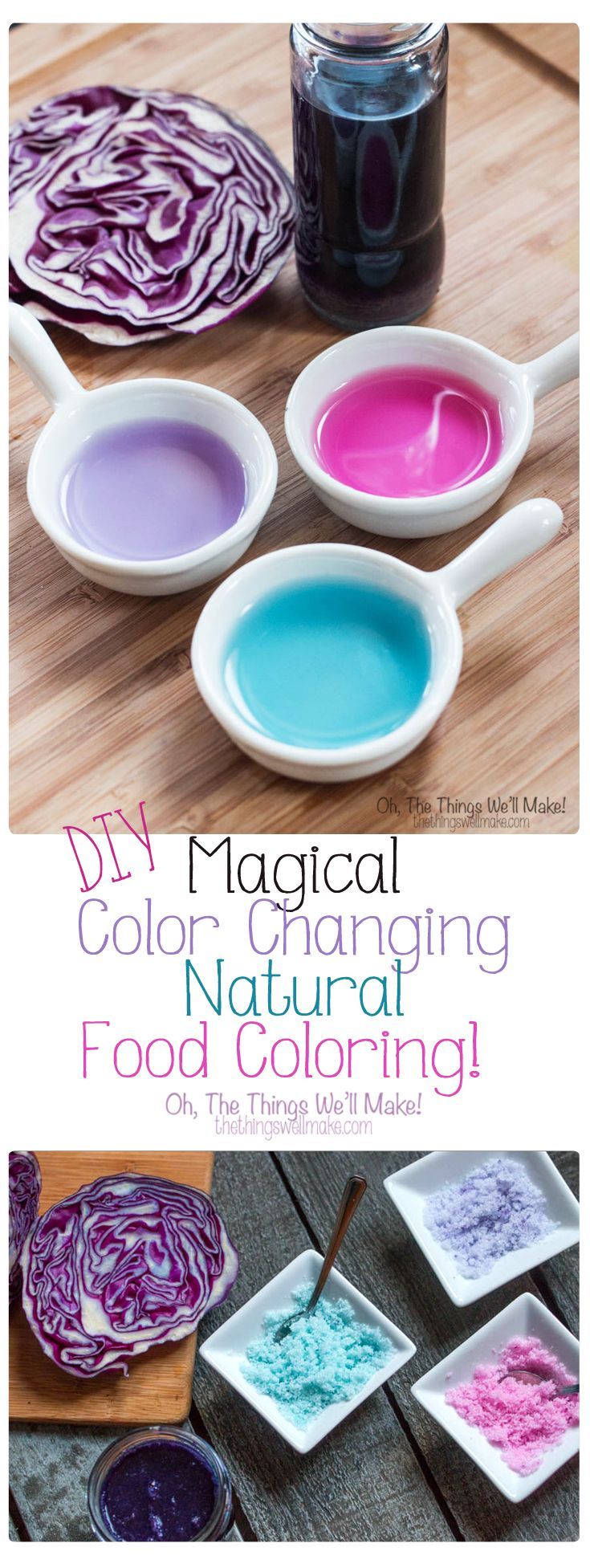 Why buy food coloring when you can make your own?  Not only is it easy, but  you can make beautiful colors using natural