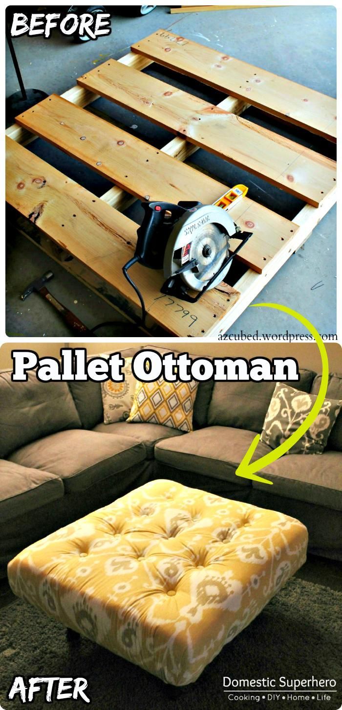 Wooden Pallet Ottoman – 150 Best DIY Pallet Projects and Pallet Furniture Crafts – Page 43 of 75 – DIY & Crafts