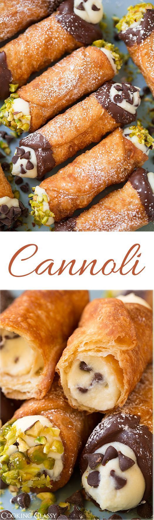 Cannoli (shell and filling recipes) – These are seriously dreamy! Perfectly crisp shell and deliciously creamy filling. Just like
