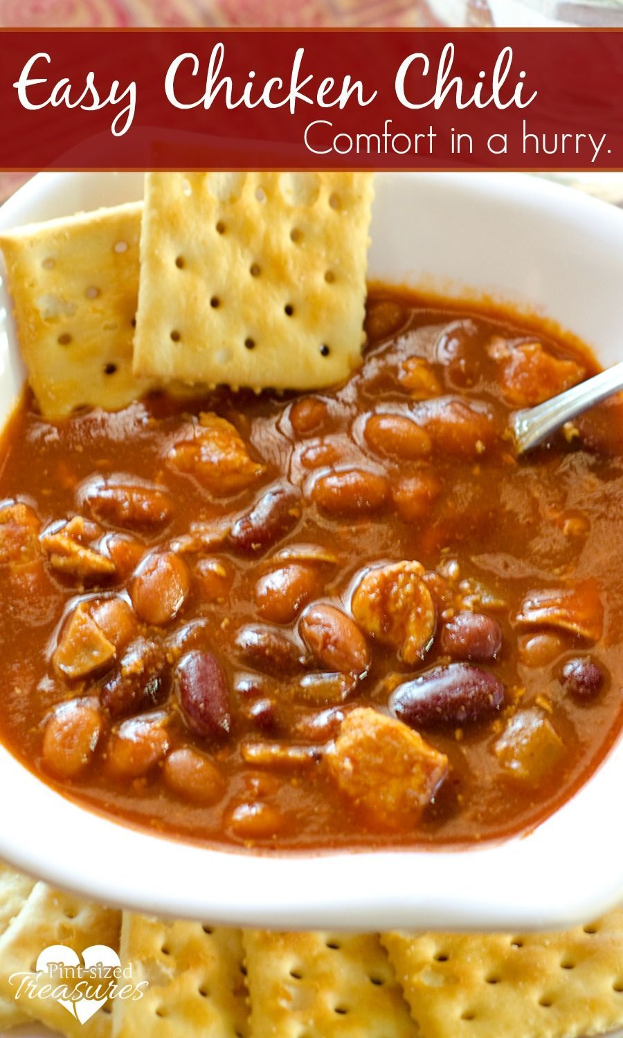 Easy Gluten Free Chicken Chili – AN easy-peasy, comfort food that will cure your family’s hunger in MINUTES! This hearty meal is