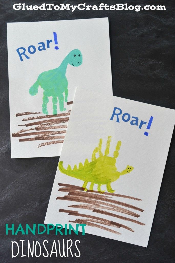 Handprint Dinosaurs