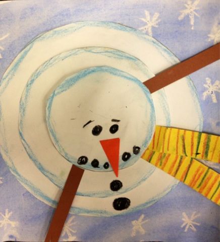 New view of a snowman. Out of the box preschool craft. Great for some type of lesson, I just don’t know what.