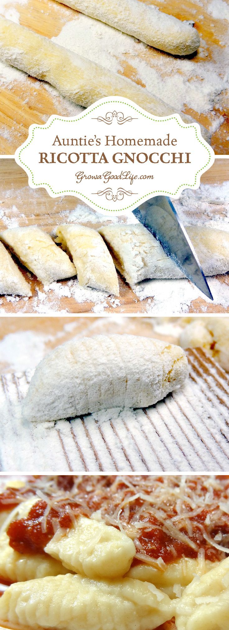 This homemade ricotta gnocchi recipe is based the way my Italian Great Aunt Mary made it. Auntie didn’t have a recipe, she