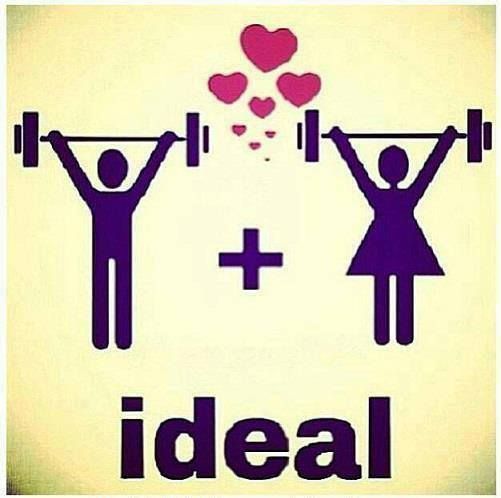 We are each other's fitness motivation.  Hes the best workout partner ever. -   17 parejas fitness gym
 ideas