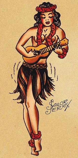 Sailor Jerry -   18 traditional tattoo pinup
 ideas