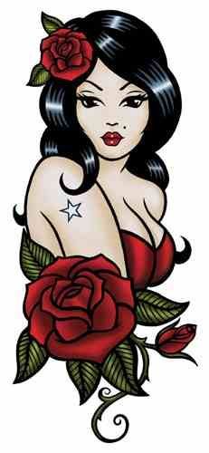18 traditional tattoo pinup
 ideas