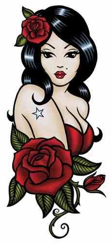 Classic tattoo. Claudia Hek -   18 traditional tattoo pinup
 ideas