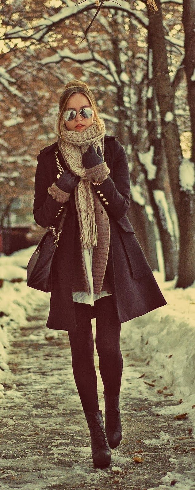 19 black style winter
 ideas