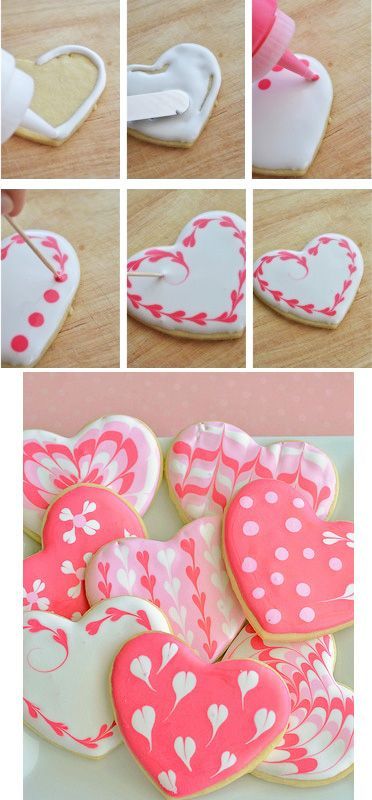 41 Heart-Shaped DIYs To Actually Get You Excited For Valentine's Day -   20 decor cookies diy
 ideas