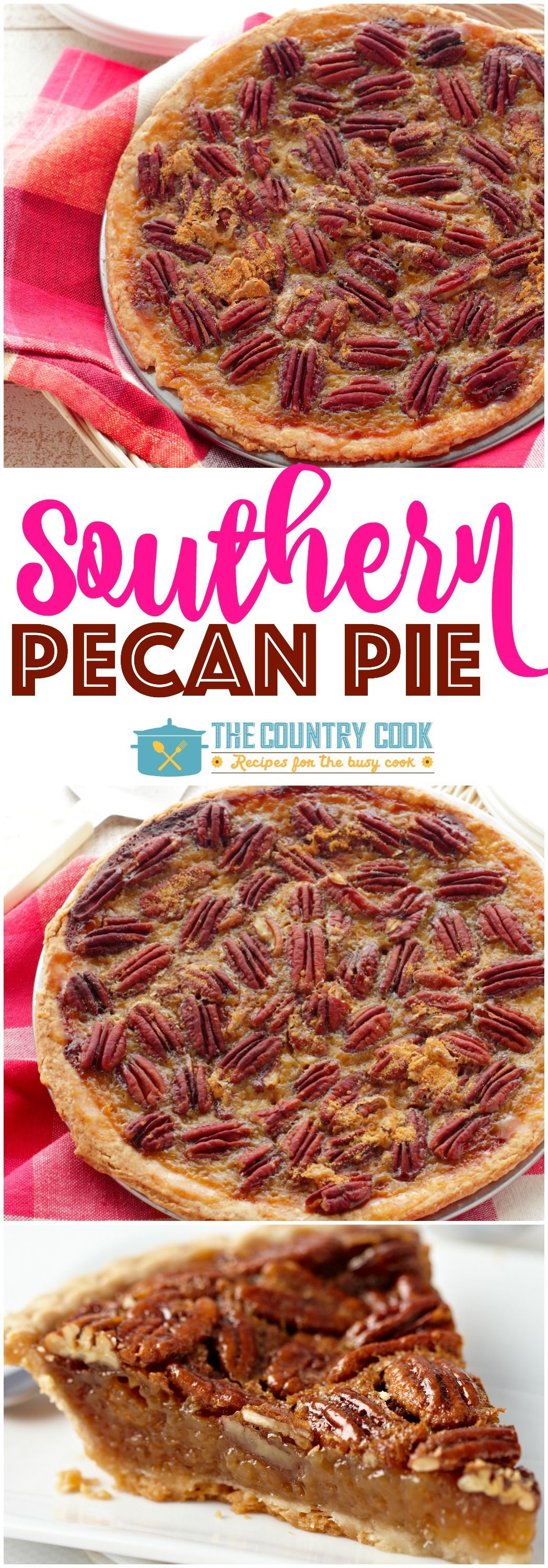 There is nothing like Homemade Southern Pecan Pie. This recipe has won baking contests! It goes perfectly with my simple Wham Bam Pie Crust! -   21 baking recipes pie
 ideas