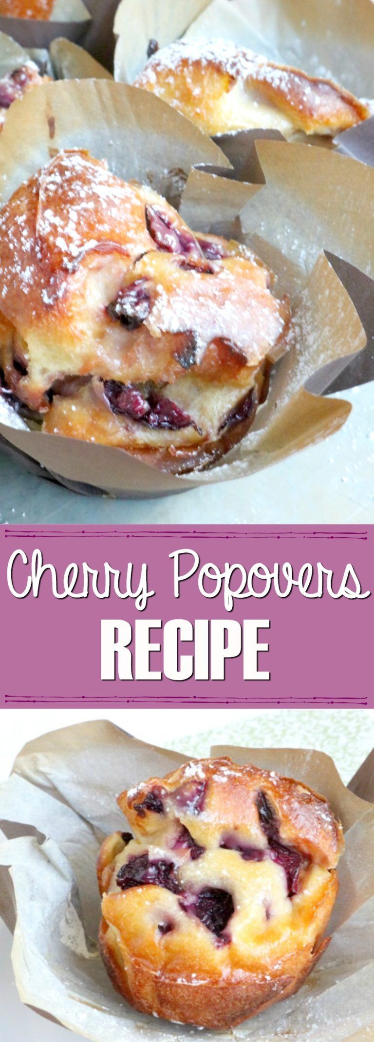 Cherry Popovers Recipe -   21 baking recipes pie
 ideas