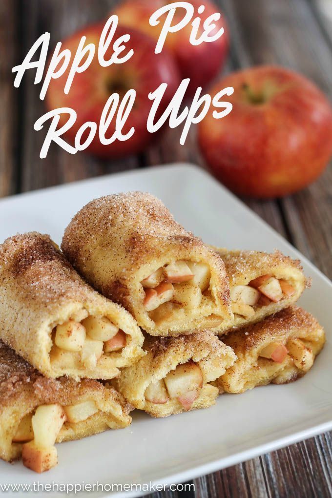 Apple Pie Roll Ups -   21 baking recipes pie
 ideas
