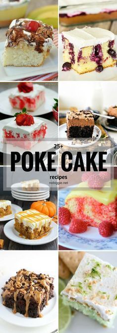 25+ Poke Cake Recipes -   21 baking recipes pie
 ideas