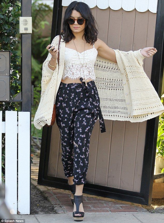 Sister act! Vanessa Hudgens bares her midriff as her younger sibling slips into in a risque pair of ripped Daisy Dukes -   21 boho style crochet ideas