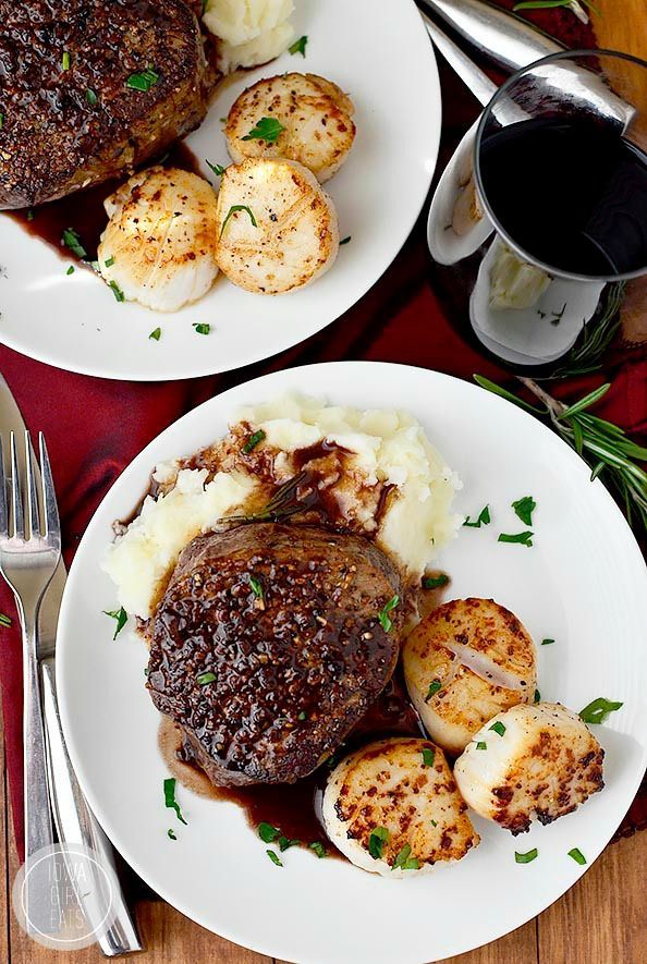 Surf and Turf for Two. Sometimes you just can't mess with a classic when it comes to romantic dinner recipes! -   21 romantic dinner recipes
 ideas