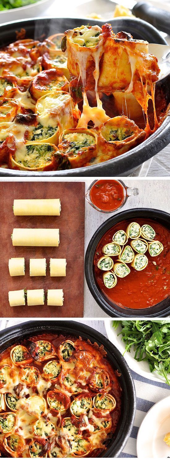 Baked Spinach and Ricotta Rotolo -   21 romantic dinner recipes
 ideas