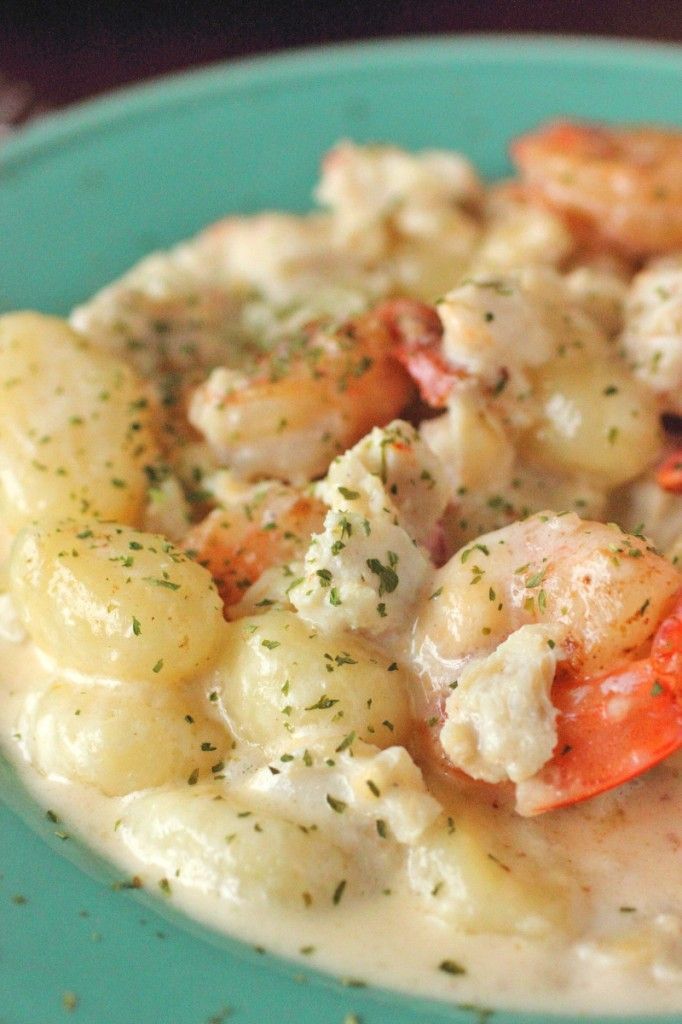 Seafood Gnocchi with White Wine Parmesan Sauce -   21 romantic dinner recipes
 ideas