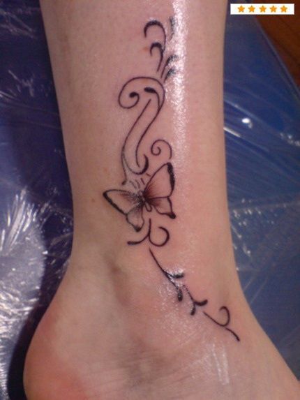 22 outer ankle tattoo
 ideas